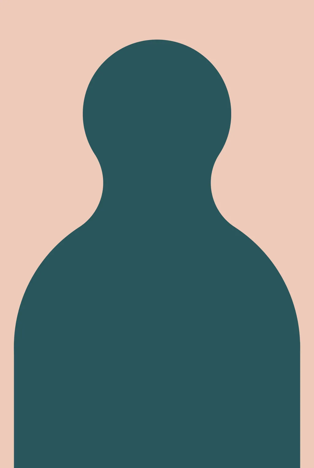 Silhouet afbeelding beige achtergrond - portretfoto