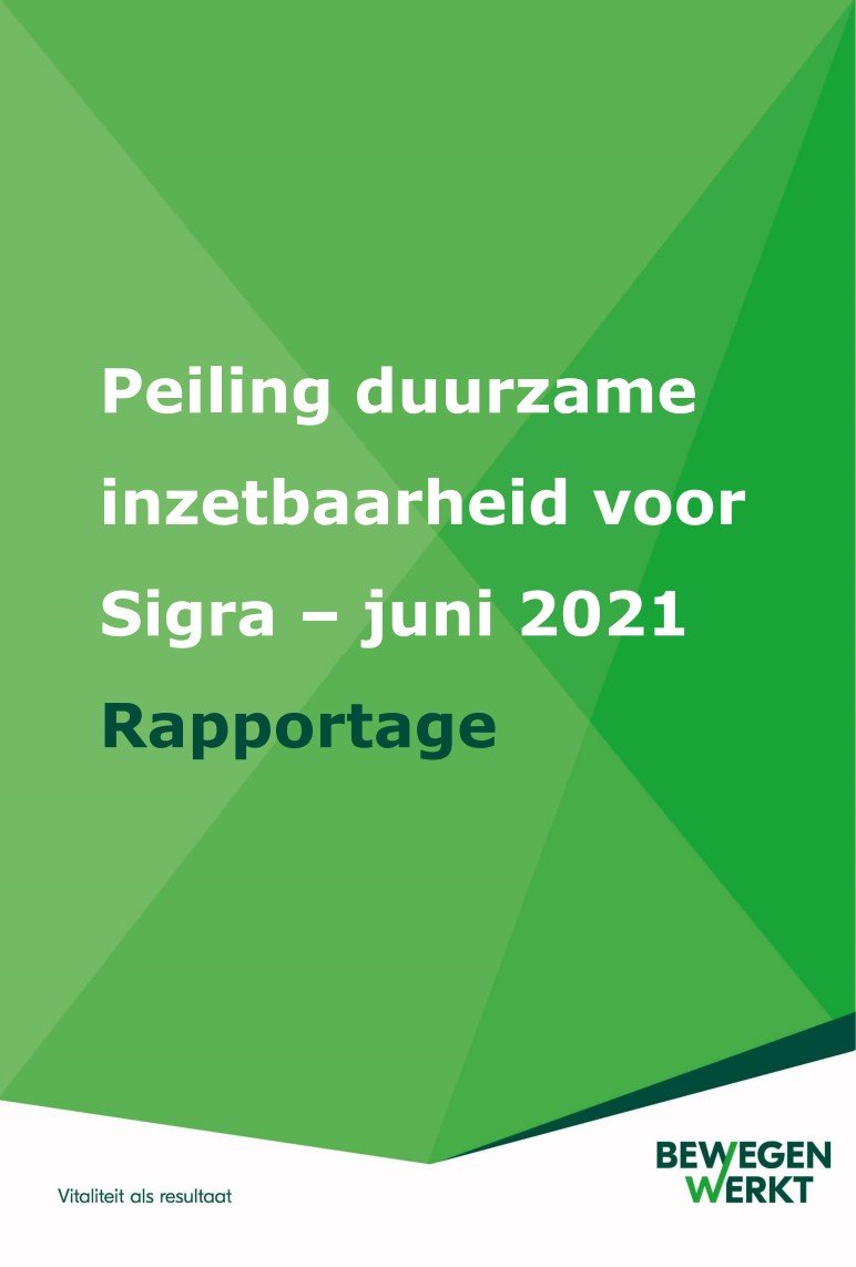 Peiling Duurzame inzetbaarheid rapport