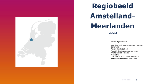 Voorblad regiobeeld Amstelland-Meerlanden