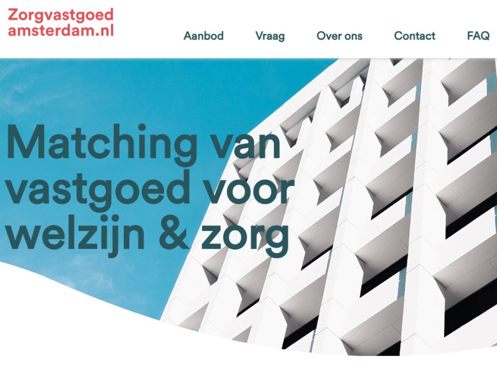 Website voor zorgmaatschappelijk vastgoed