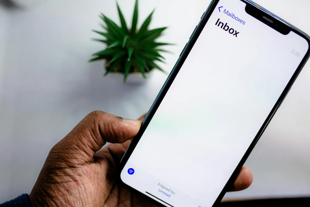 inbox mail telefoon