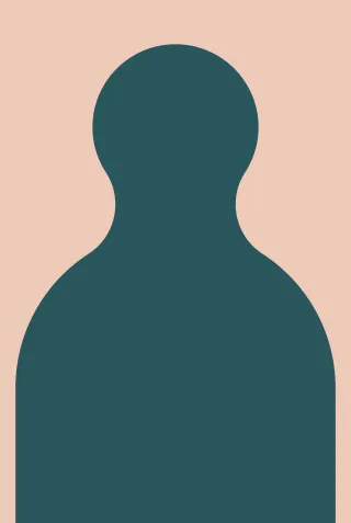 Silhouet afbeelding beige achtergrond - portretfoto